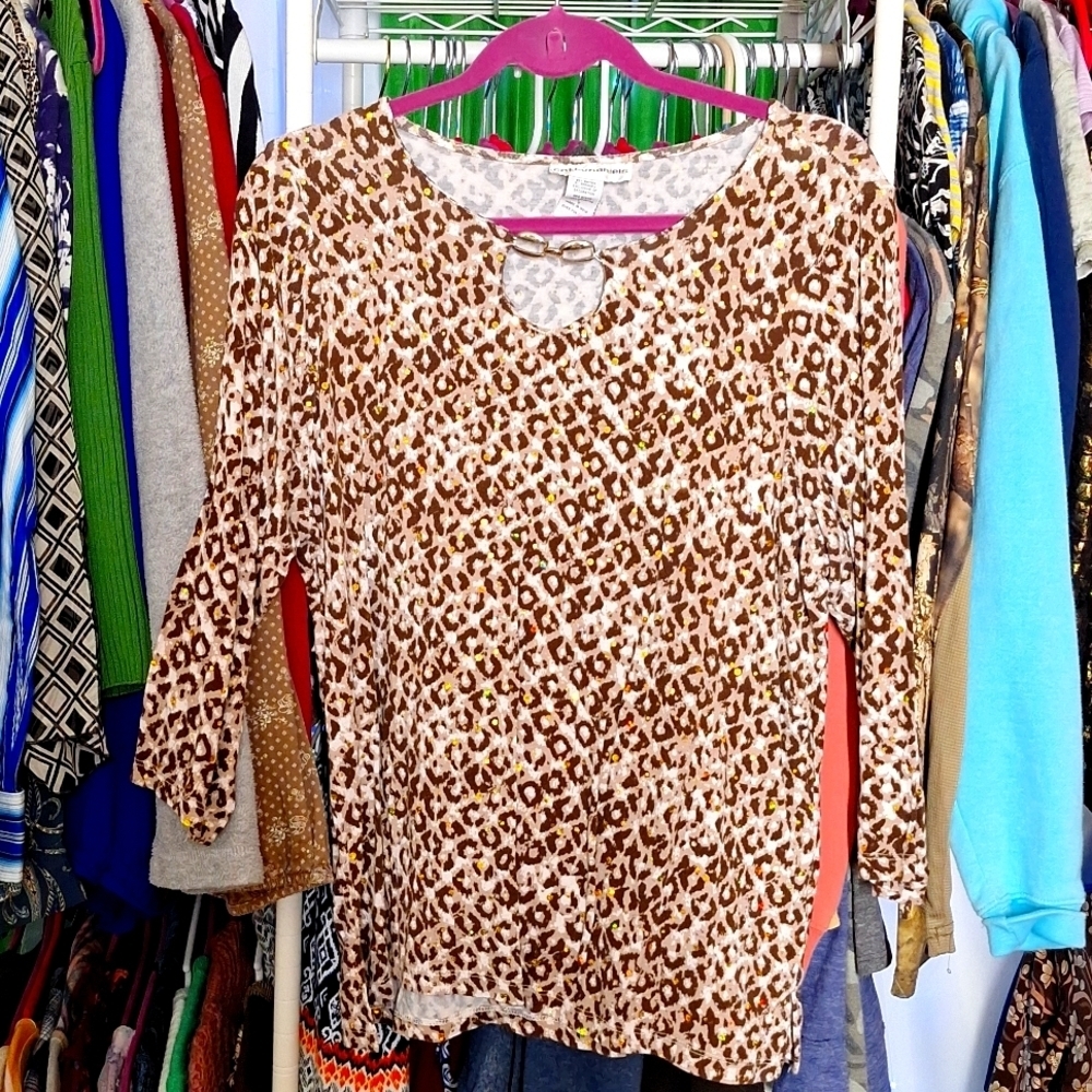 CATHY DANIELS BLOUSE SIZE LARGE OFFICE WEAR